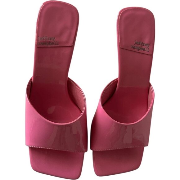 Jeffrey Campbell Heel Mule Women 7.5 kitten heel bubble gum pink barbie girlcore - Picture 10 of 14